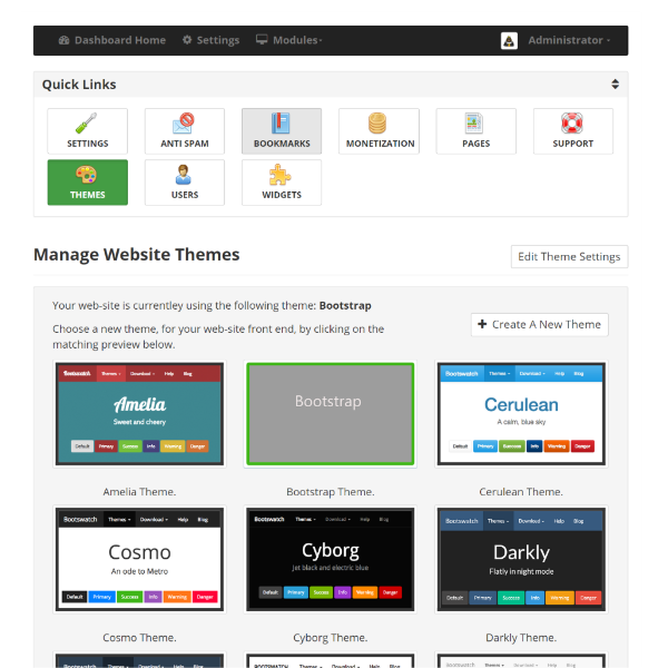 Manage Themes